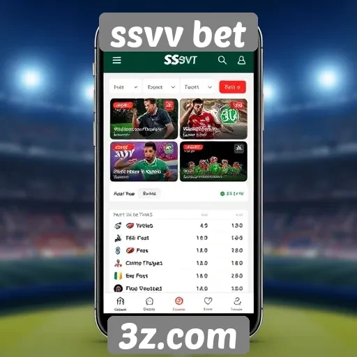 experiência mobile otimizada no site ssvv bet